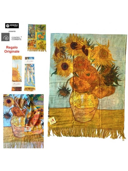 Scialle Stola Pashmina Donna Calda e Leggera Van Gogh CC-GIB09